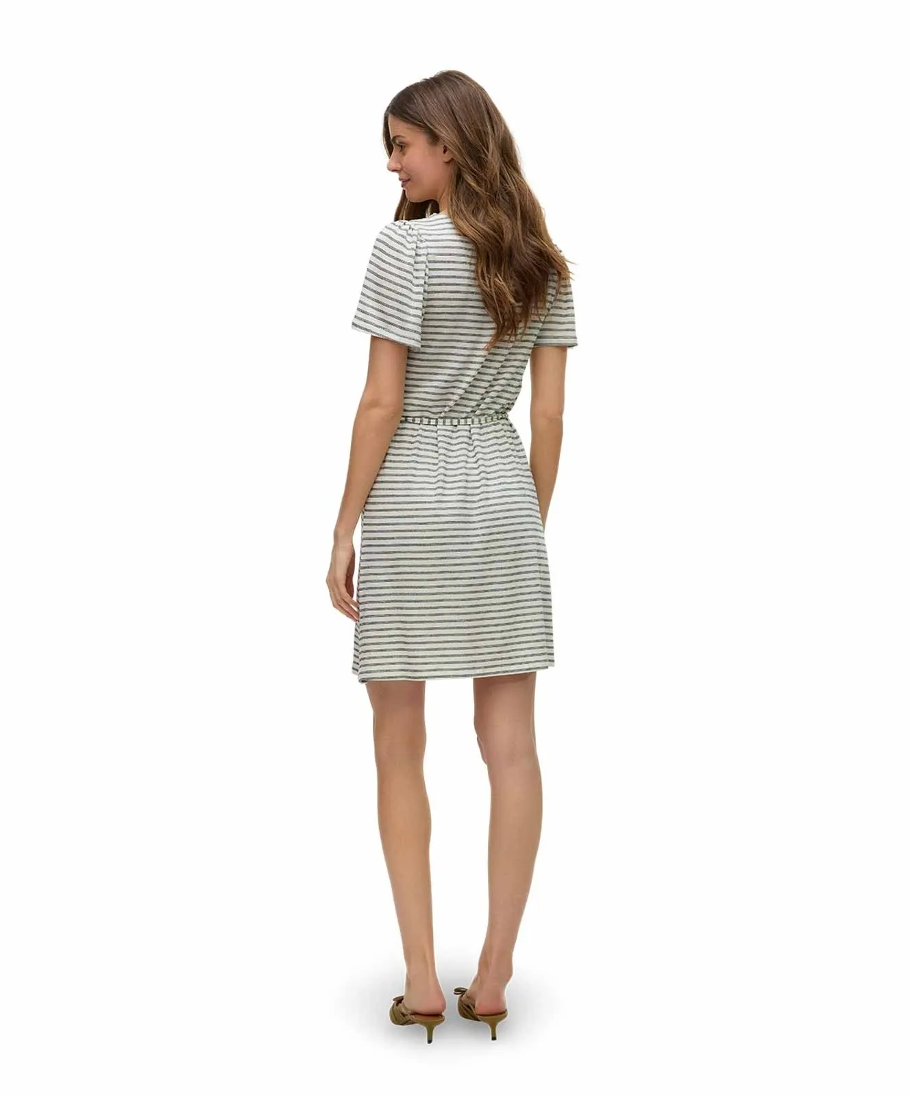 Damen Kleid Gina von Vero Moda in Oatmeal Black