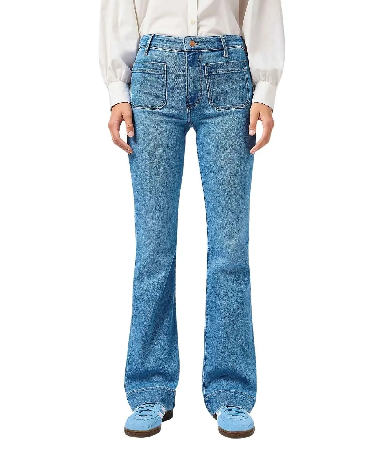 Damen Jeans Flare von Wrangler in Velvet Sky