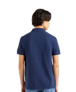 Levi's Poloshirt Housemark in blau mit dezentem Logo