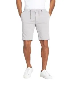 MAC Jog'n Short in Hellgrau aus Sweat Denim