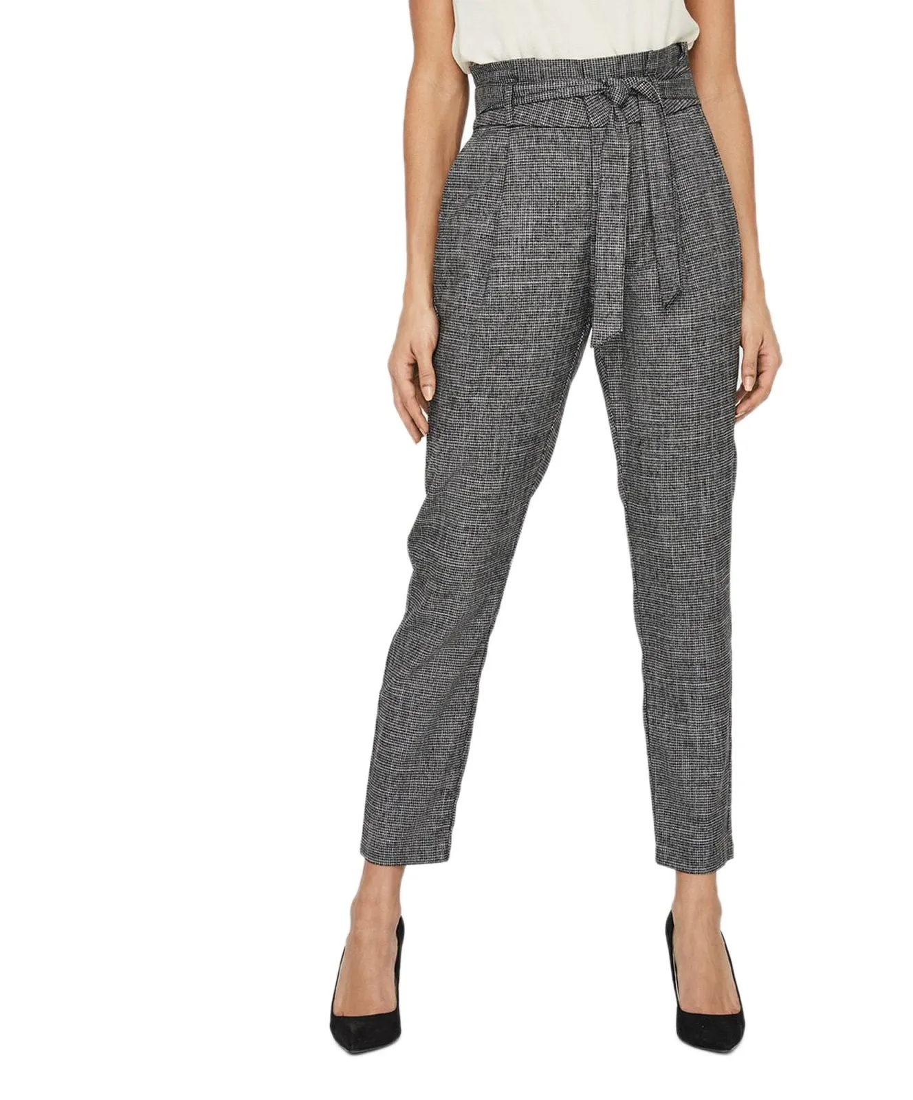 Damen Hose EVA von Vero Moda in Grey / White
