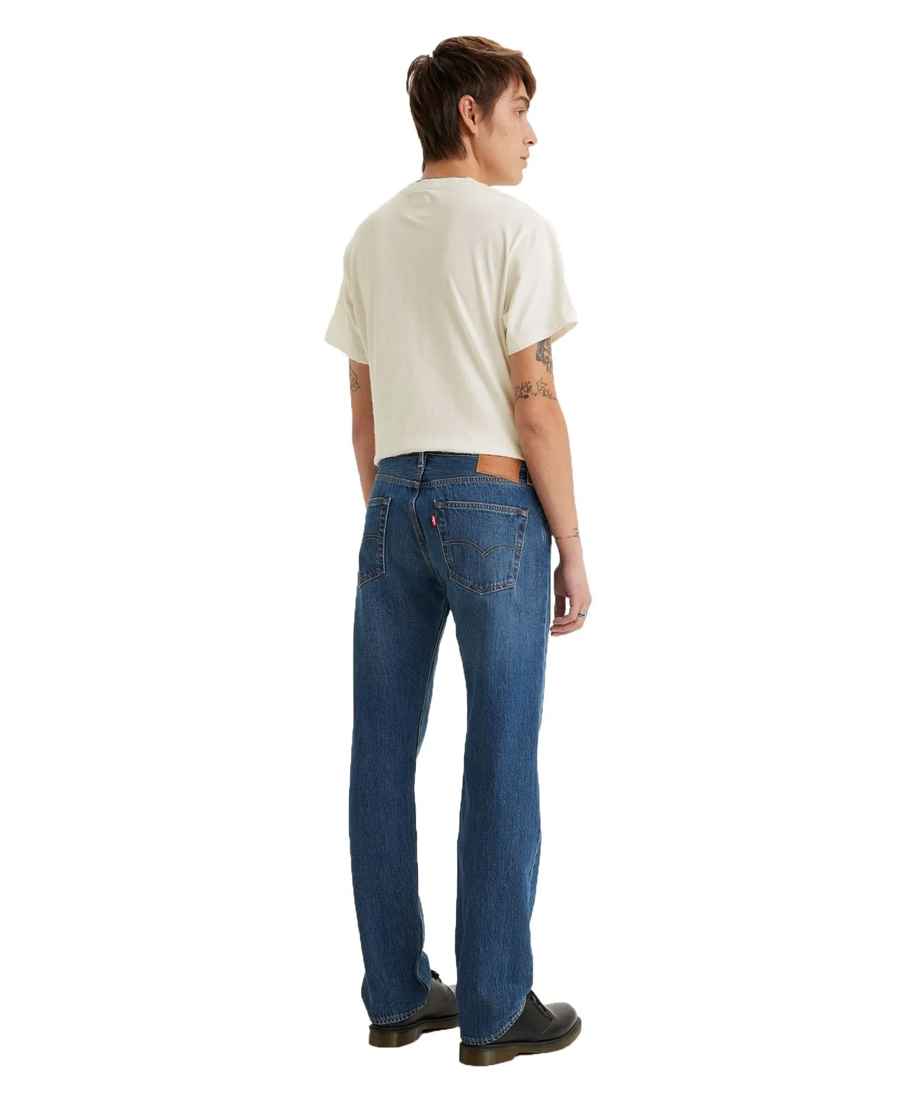 Herren Jeans 501 von Levis in Medium Indigo Stonewash