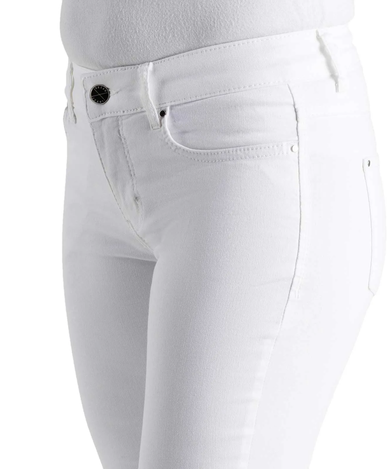 Damen Jeans Dream Skinny von MAC in White Denim