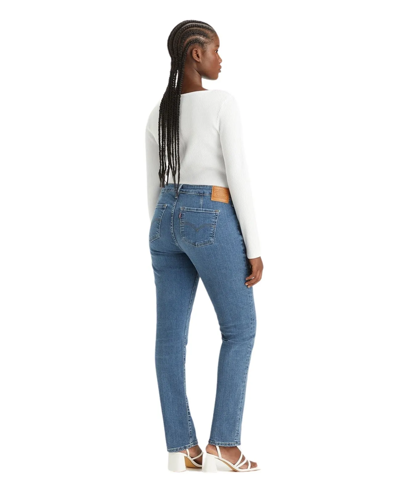 Damen Jeans 712 Slim von Levis in Blue Wave Mid