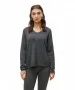 Damen Pullover Crewlefile von Vero Moda in Medium Grey Melange