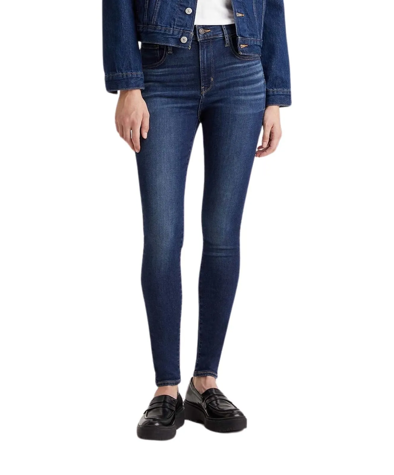 Damen Jeans 720 High Rise Super Skinny von Levis in Love Song Dark