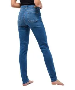 Angels Jeans Skinny Button mit Doppelknopf in Used-Optik