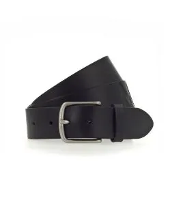 Mustang Ledergürtel in Schwarz mit matter Dornschließe