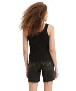 Levis Classic Tank Top mit U-Boot Ausschnitt in Schwarz
