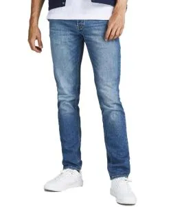 Jack & Jones Liam Jeans Skinny Fit in Mittelblau