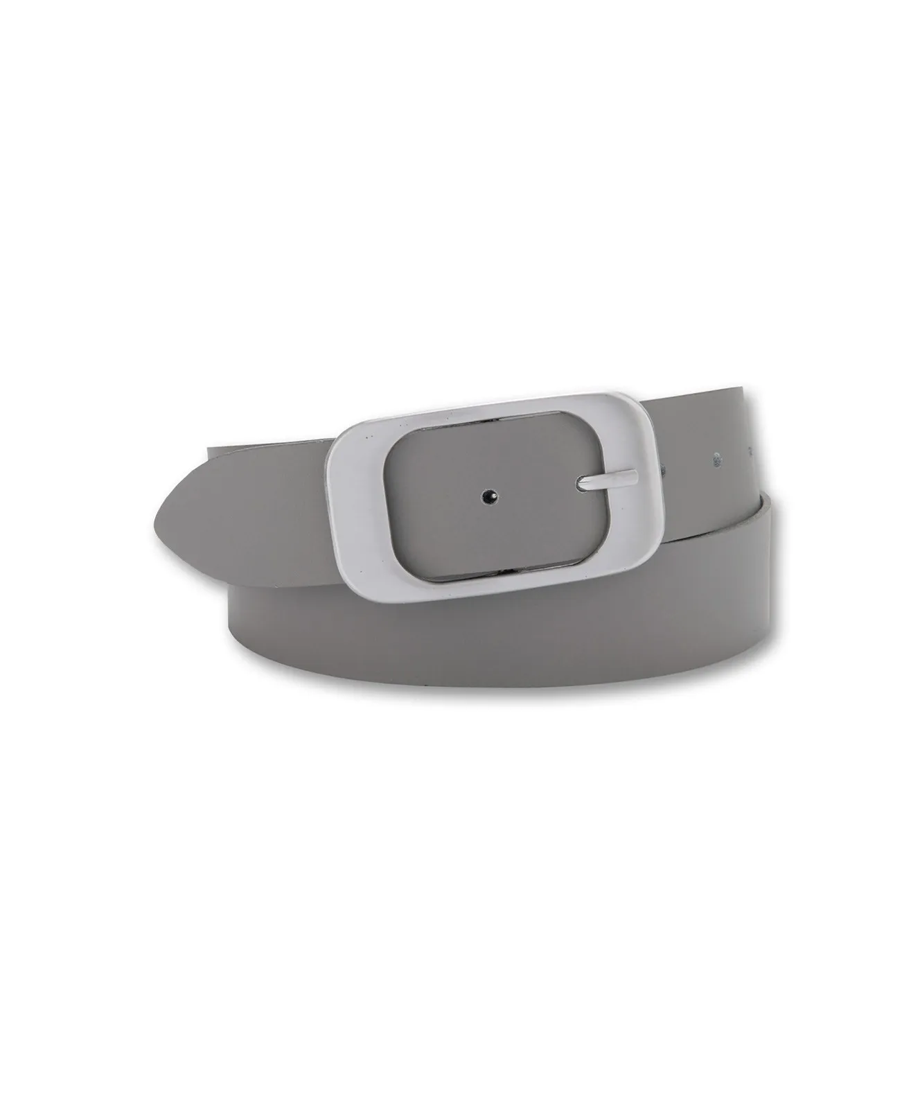 Damen Gürtel 4cm Softledergürtel  von Bernd Götz in Silbergrau