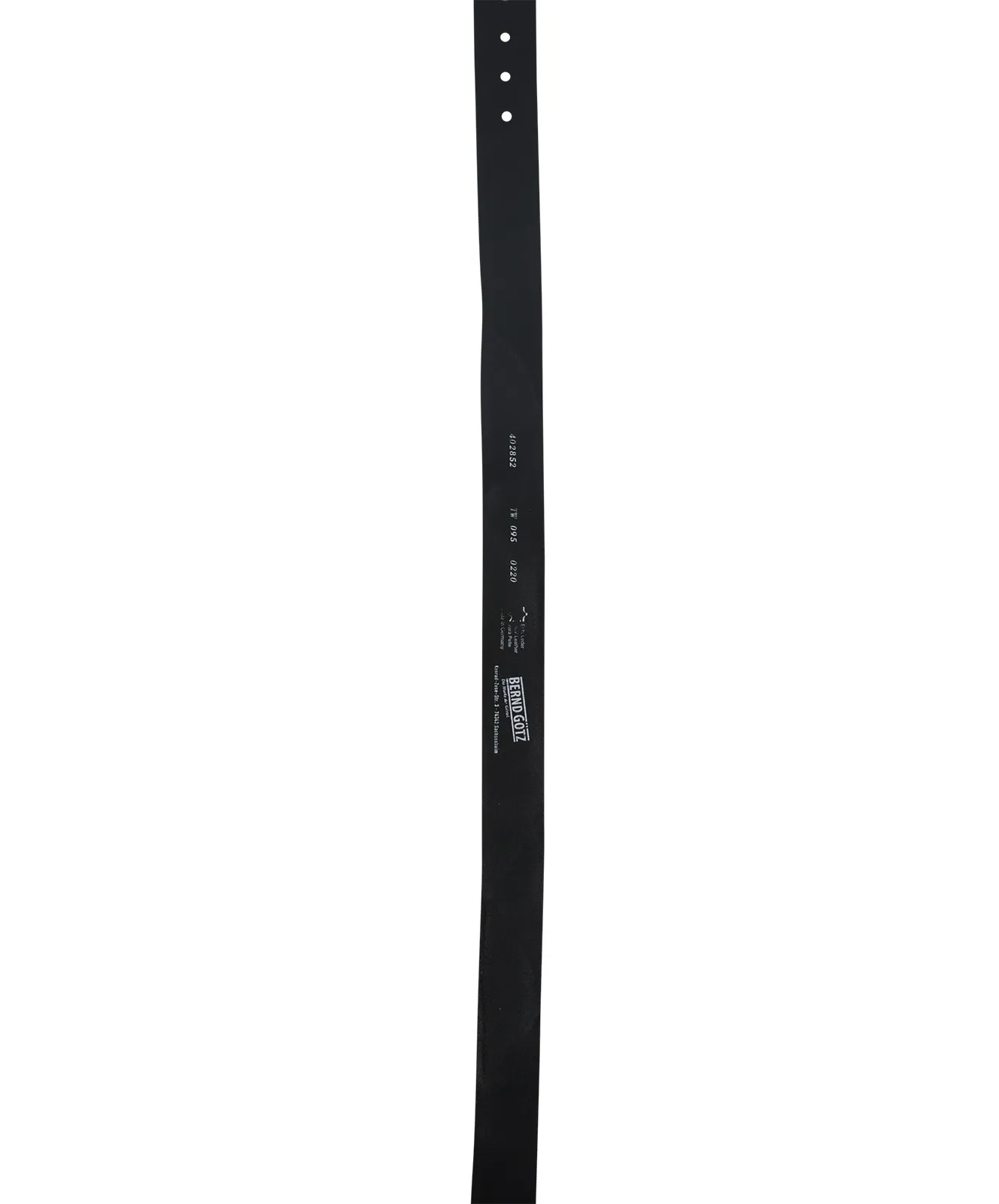 Herren Gürtel 402852 - 4cm Walkleder gepr. von Bernd Götz in Schwarz