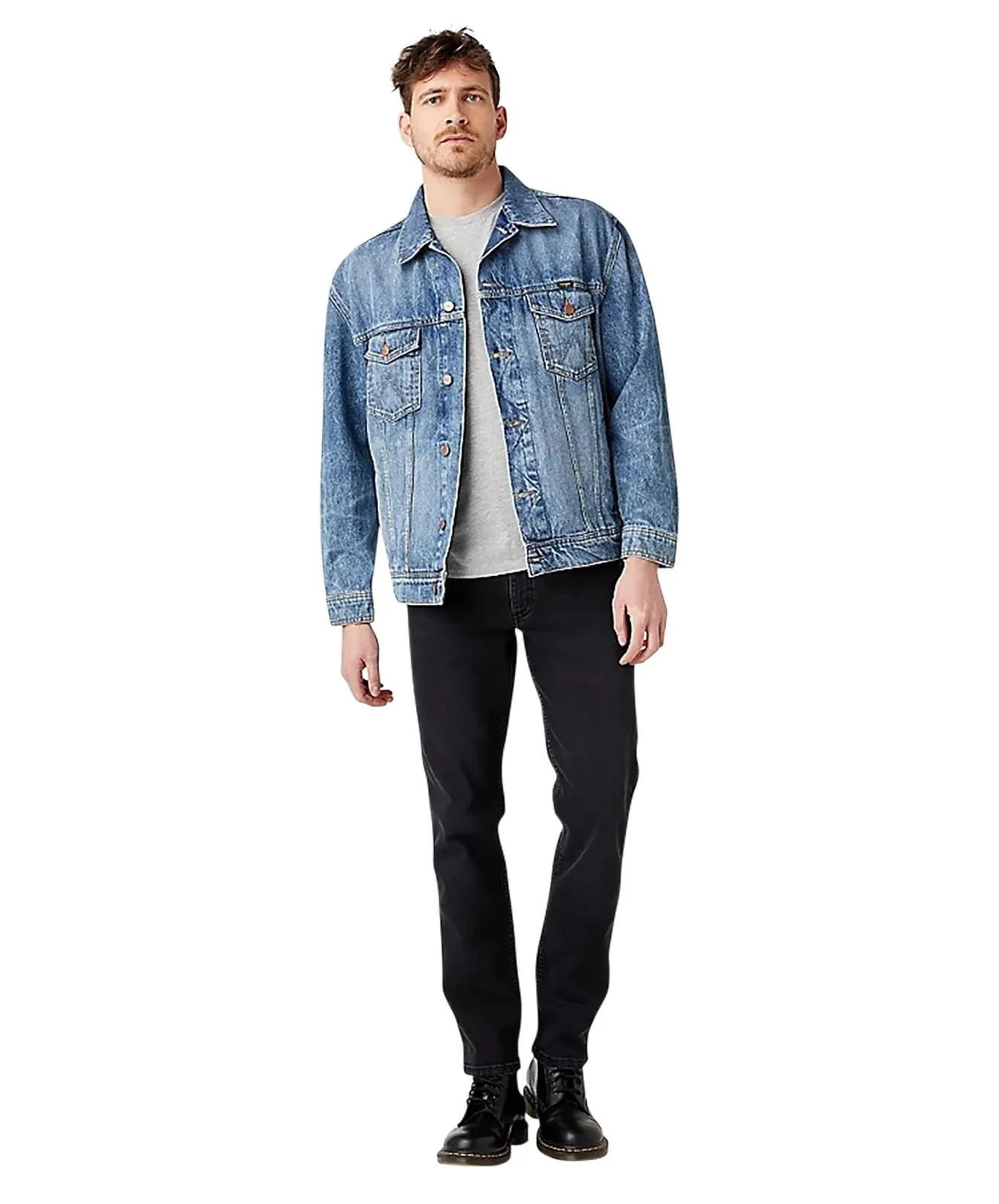 Herren Jeans Greensboro von Wrangler in Black Crow