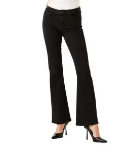 Garcia Jeans Flared Celia 245 in Schwarz mit hoher Taille