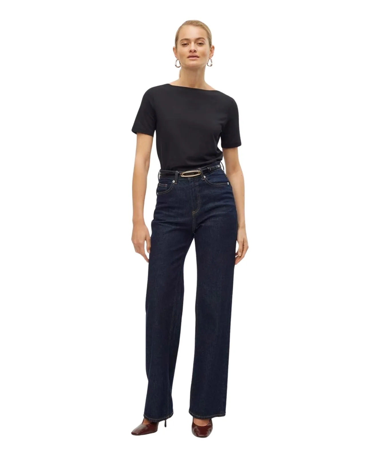 Damen Shirt Panda von Vero Moda in Black
