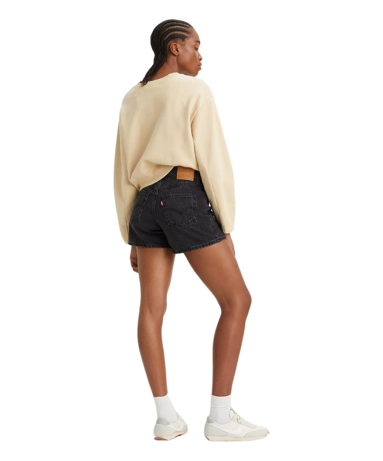 Damen Jeans 80'S Mom Shorts von Levis in Black Stonewash
