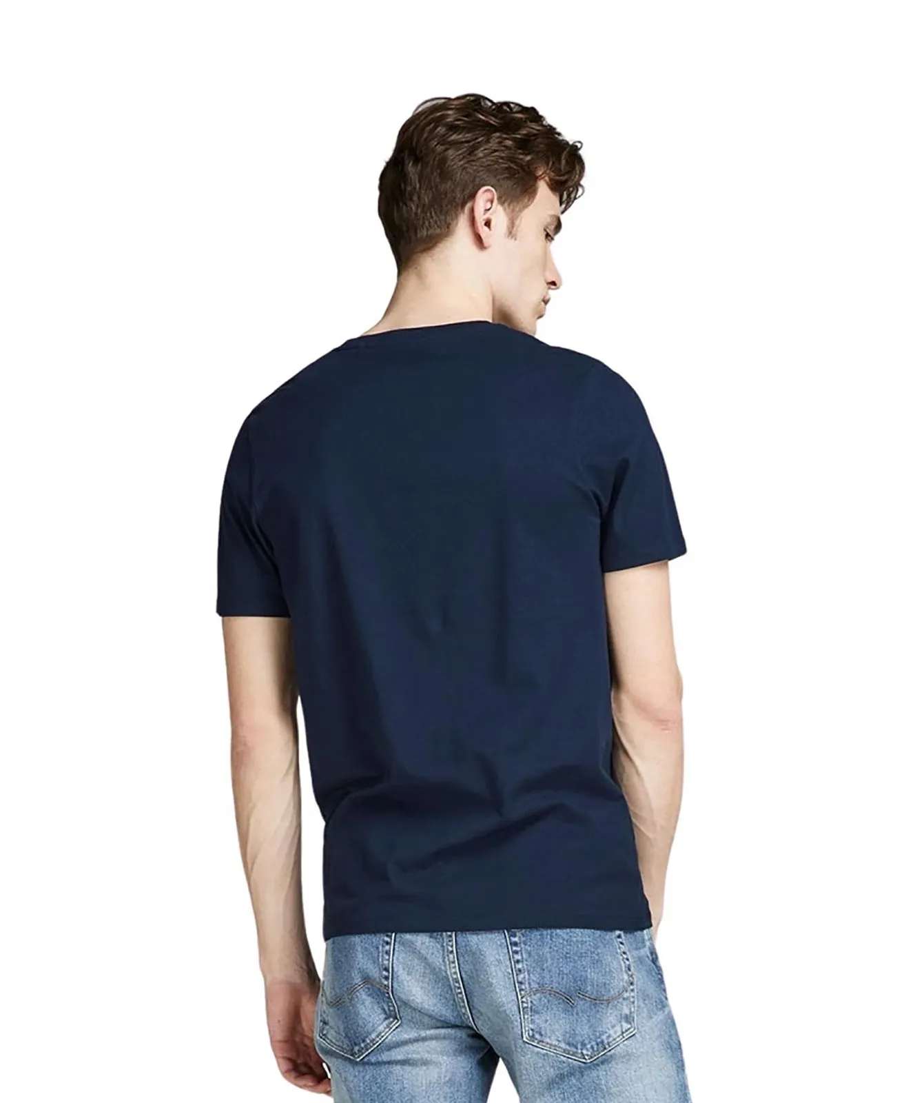 Herren Shirt Corp Logo Tee von Jack & Jones in Navy Blazer