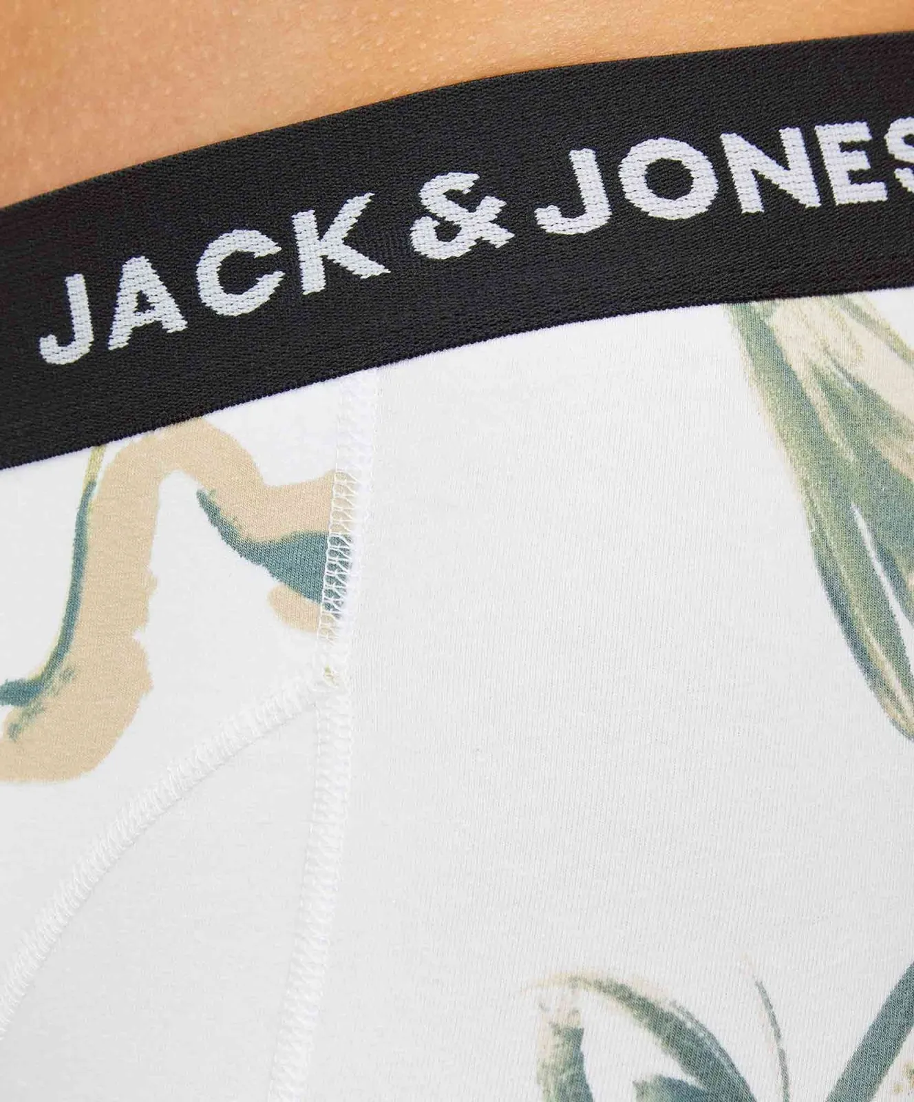 Herren Unterwäsche Cabstract von Jack & Jones in Iron Gate White - Black