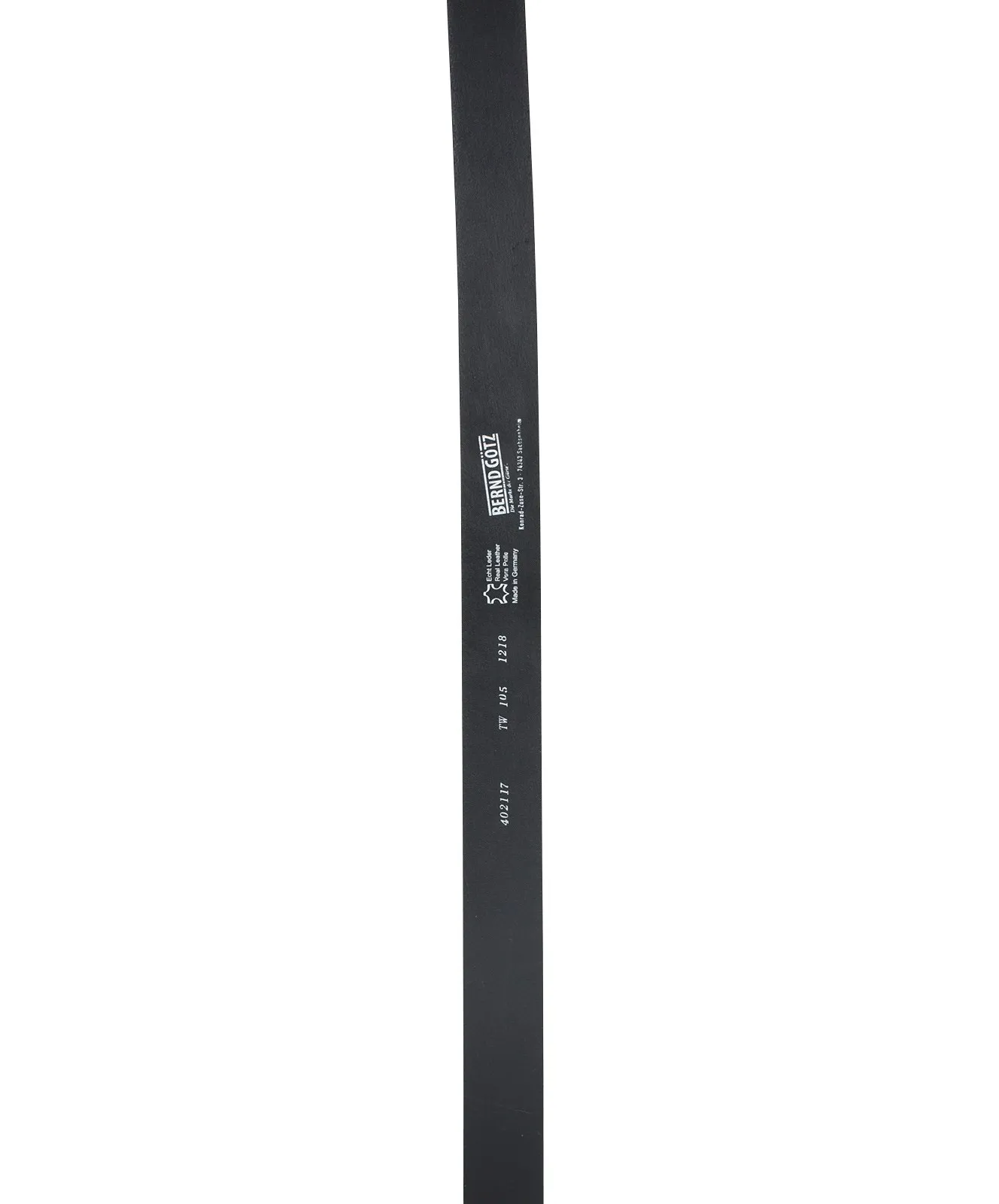 Herren Gürtel 402117 - 4cm Walkledergürtel von Bernd Götz in Schwarz