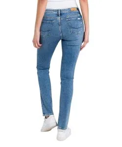Cross Jeans Anya mit hohem Bund in Mittelblau