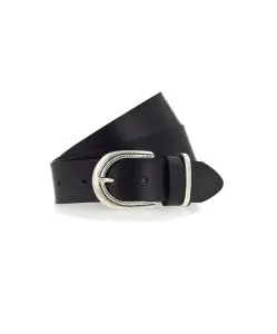 Mustang Damen Gürtel in Schwarz mit dunkler Airbrushkante