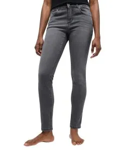 Angels Jeans Straight Fit Cici in grauer Used-Waschung