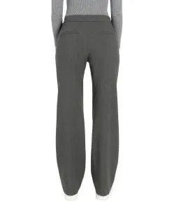 MAC Chiara Smart Hose in grauer Woll-Optik