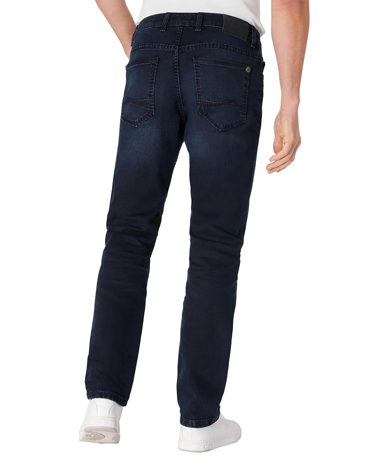 Herren Jeans Rando 1654 von Pioneer in Dark Blue Used Whisker