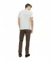 Herren Shirt Split Neck Tee von Jack & Jones in Cloud Dancer