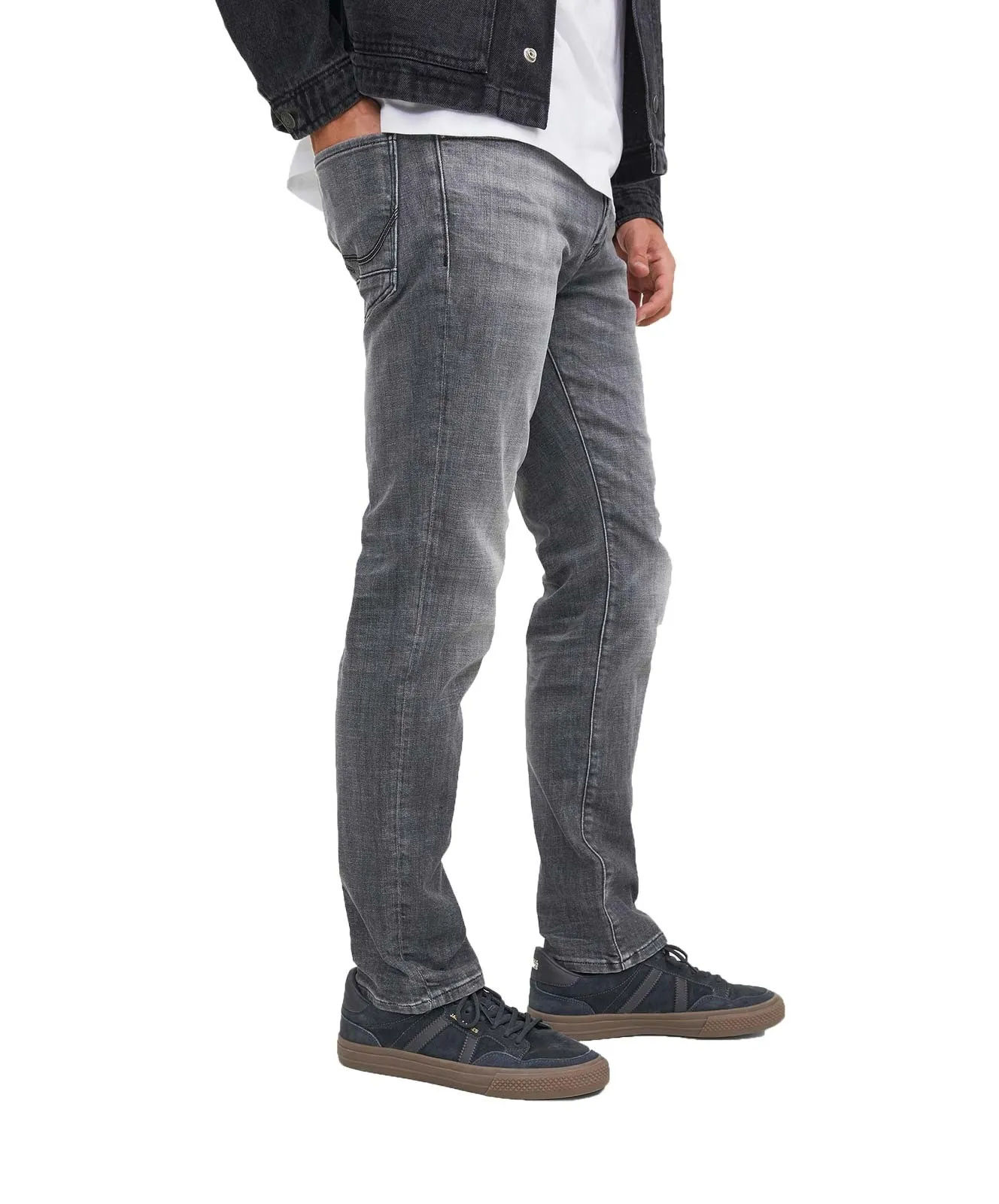 Herren Jeans Tim Davis von Jack & Jones in Grey Denim