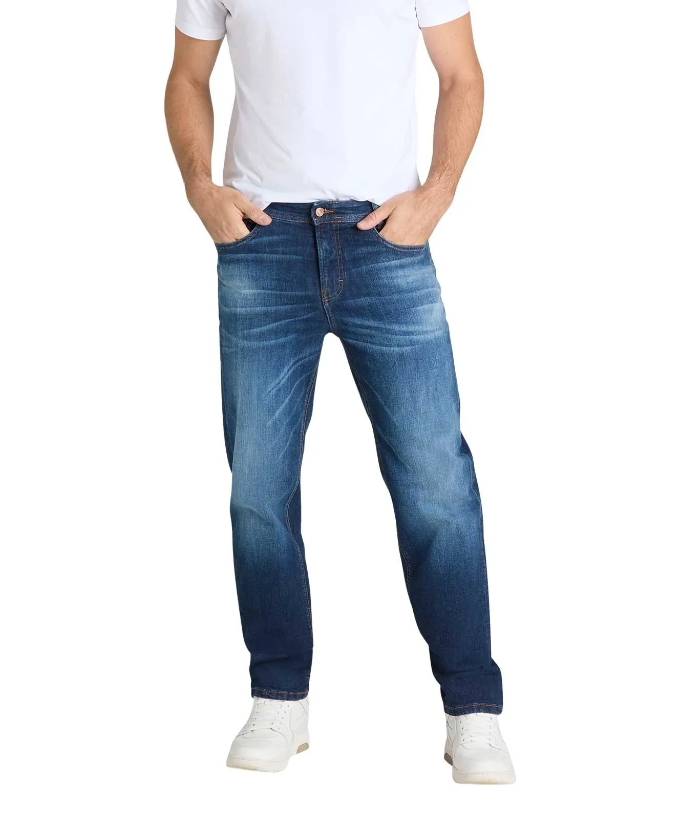 Herren Jeans Rick von MAC in Dark Blue Authenic 3D Used
