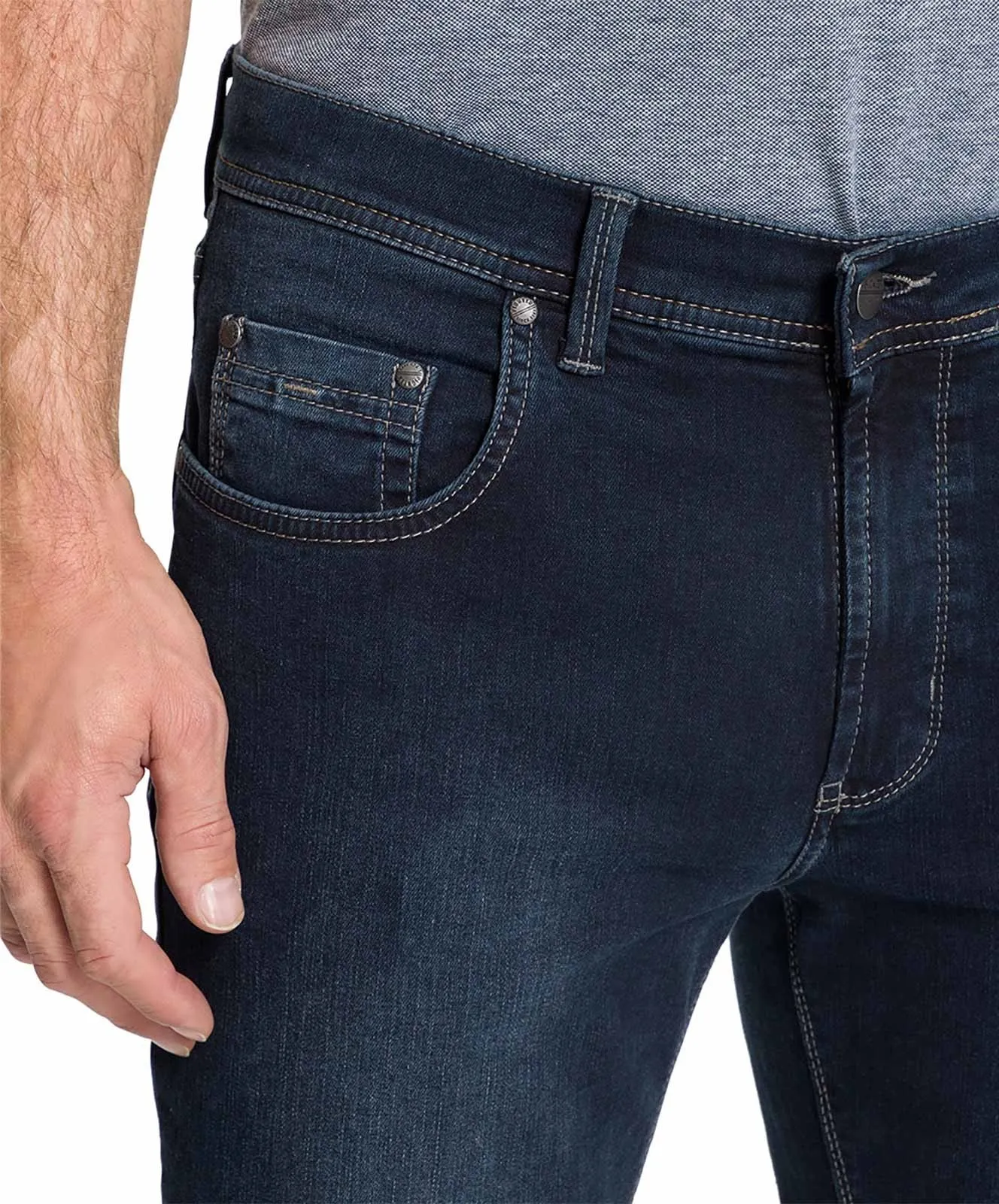 Herren Jeans Rando Megaflex 1680 von Pioneer in Blue/Black Used