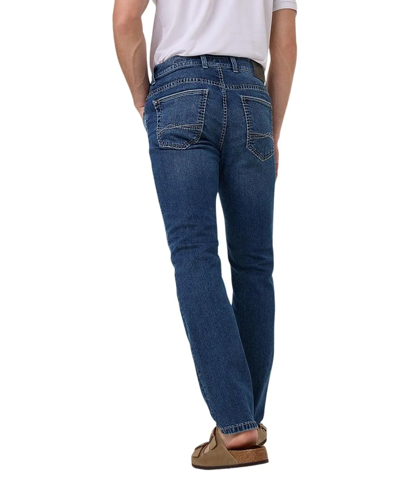 Herren Jeans Rando 1654 von Pioneer in Blue Used Mustache