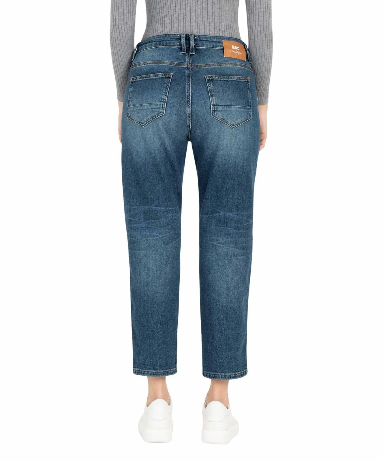 Damen Jeans Iowa Baggy von MAC in Mid Blue Chic Wash