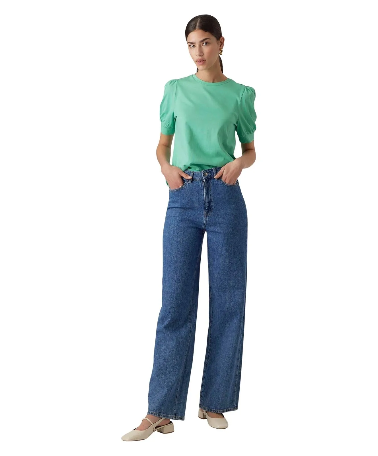 Damen Shirt Kerry von Vero Moda in Jade Green