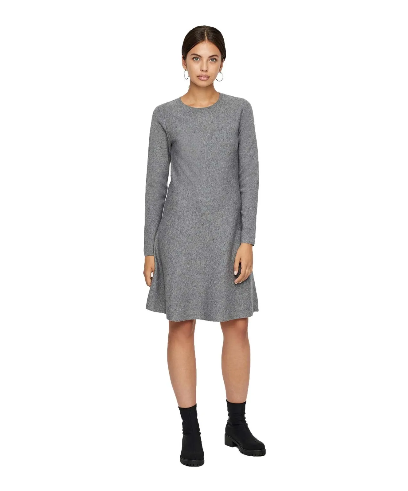 Damen Kleid Nancy von Vero Moda in Medium Grey Melange