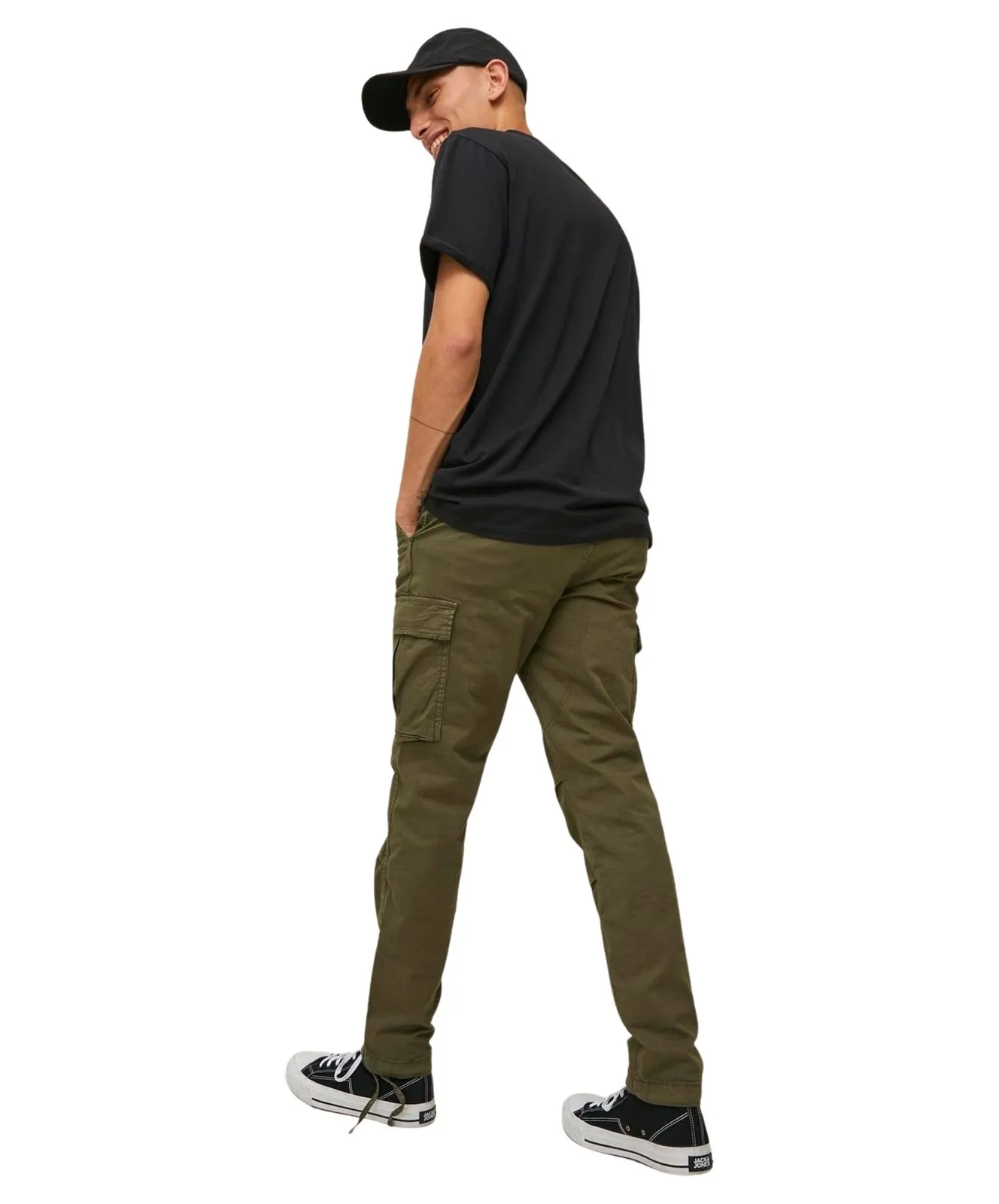 Herren Hose Stace Trucker von Jack & Jones in Olive Night