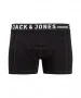 Herren Unterwäsche Sense Trunks 3-Pack von Jack & Jones in Black Black