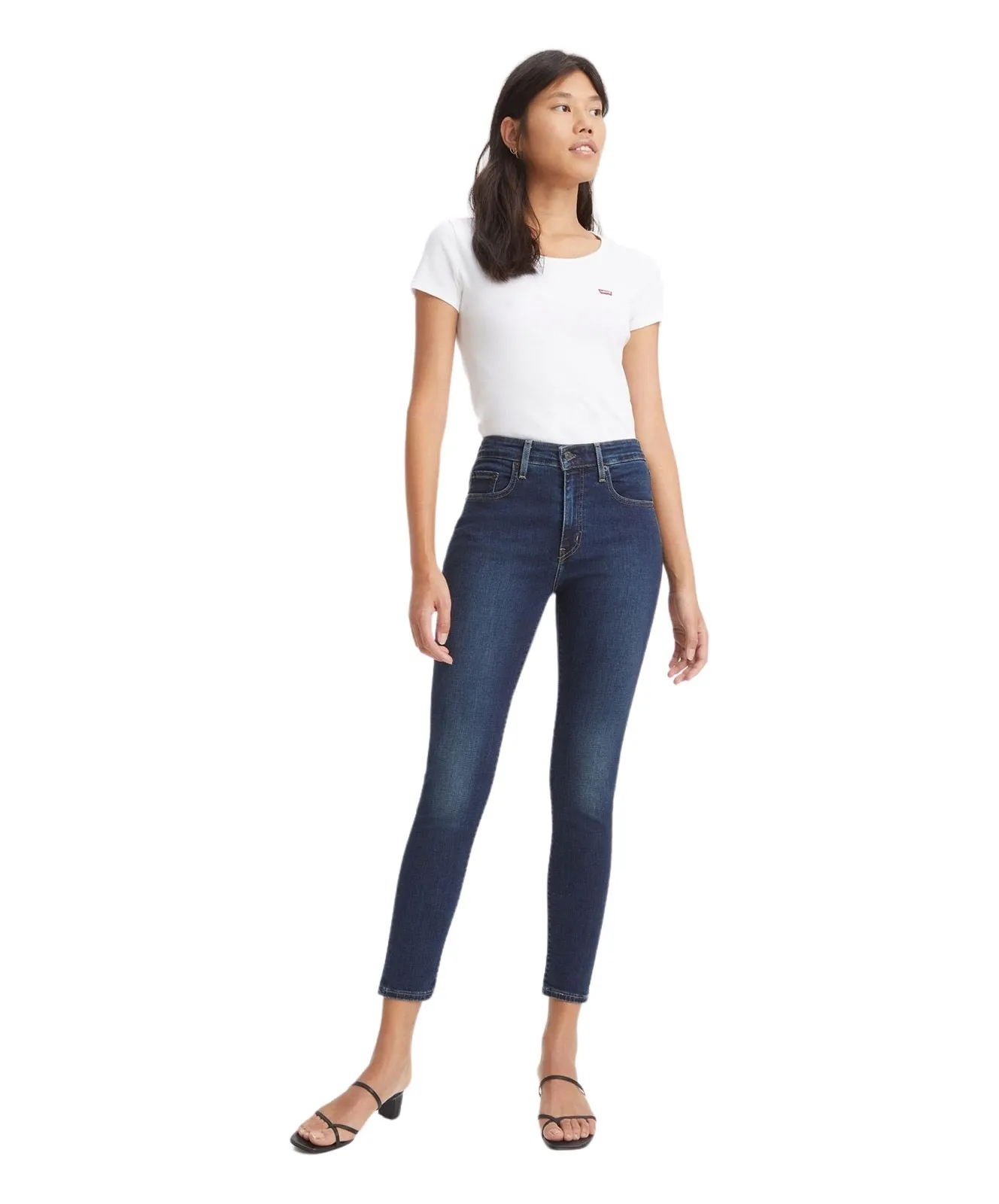 Damen Jeans 721 High-Rise Skinny von Levis in Blue Swell