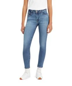 Levi's 711 Jeans Skinny in mittelblauer Waschung