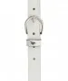 Damen Gürtel 25mm Ledergürtel mit Schließe von Mustang in White