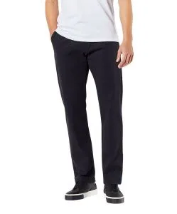 Dockers Herren Chino Straight Fit aus schwarzem Twill