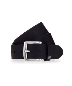 Mustang Ledergürtel in Schwarz mit eckiger Schließe