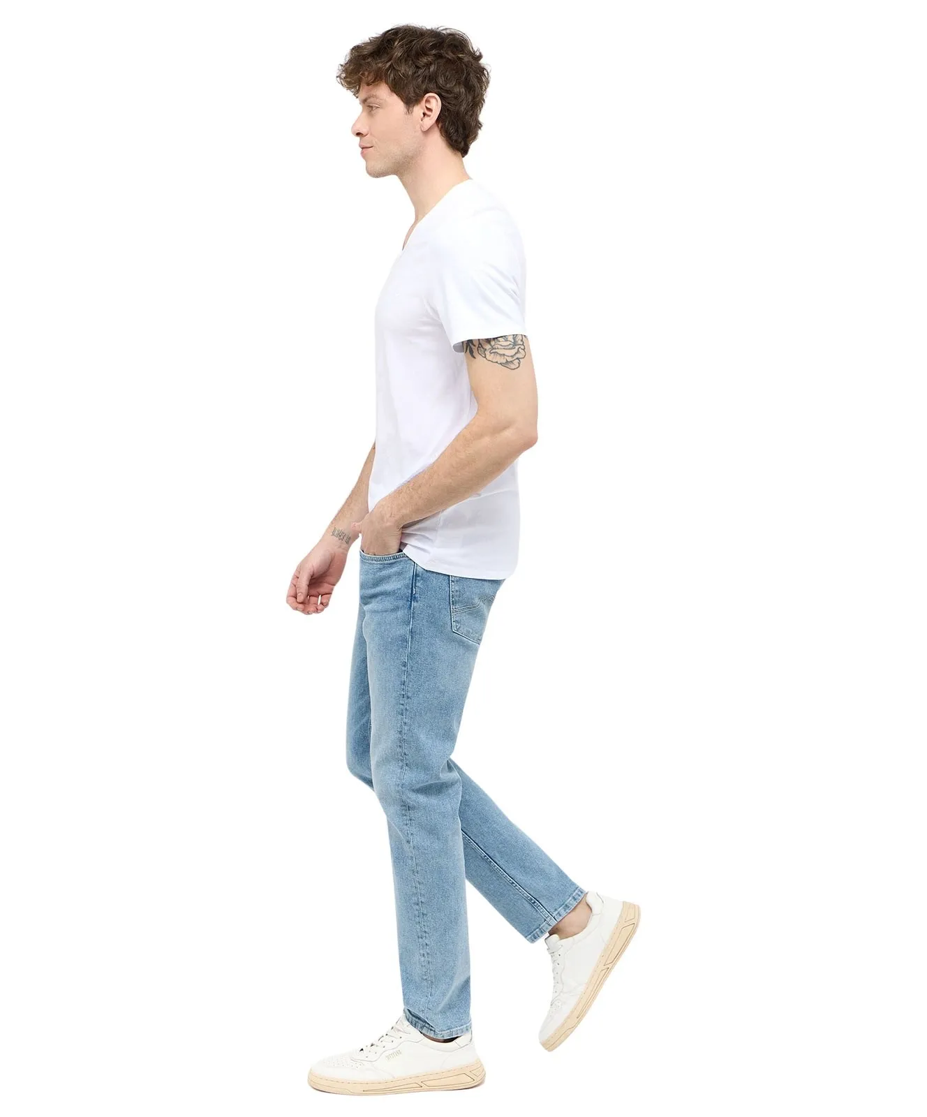 Herren Shirt Amado 2-Pack von Mustang in White
