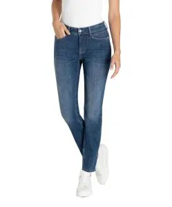 Mac Jeans Slim Fit Angela in trendiger Simple Waschung