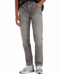 Levi's 502 Taper Jeans in grau aus dehnbarem Denim
