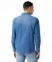 Herren Hemd Western Denim Shirt von Wrangler in Icon Mid Stone