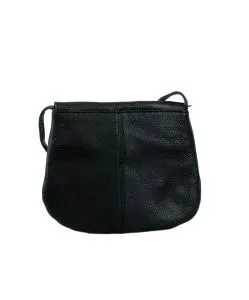 Pieces – Mini Tasche in Schwarz aus Leder - Hinten