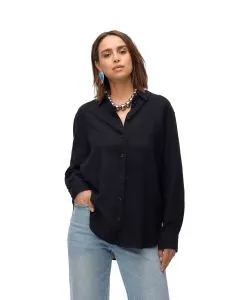 Vero Moda Hemdbluse Linn in Schwarz