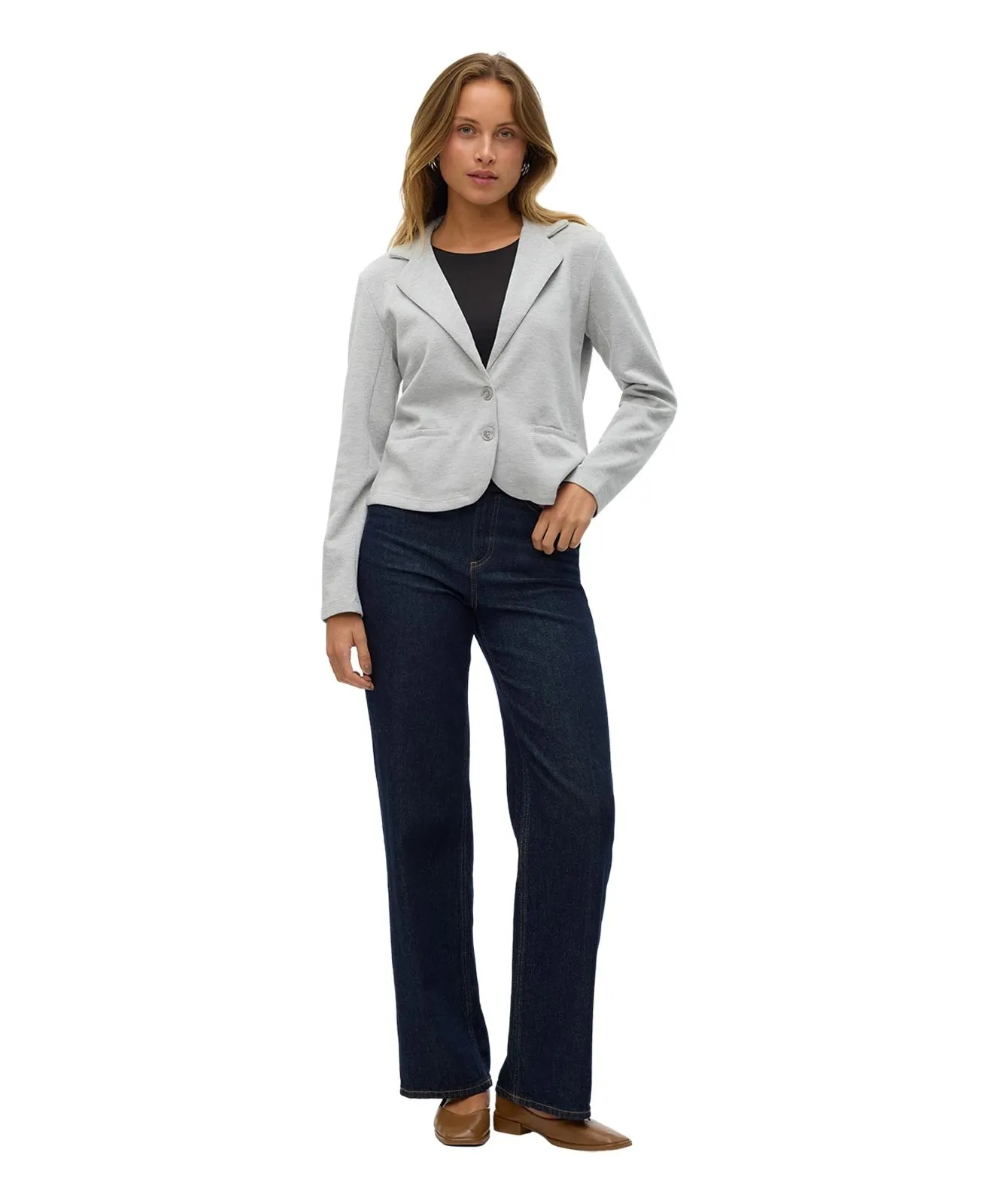 Damen Jacke Emma von Vero Moda in Light Grey Melange
